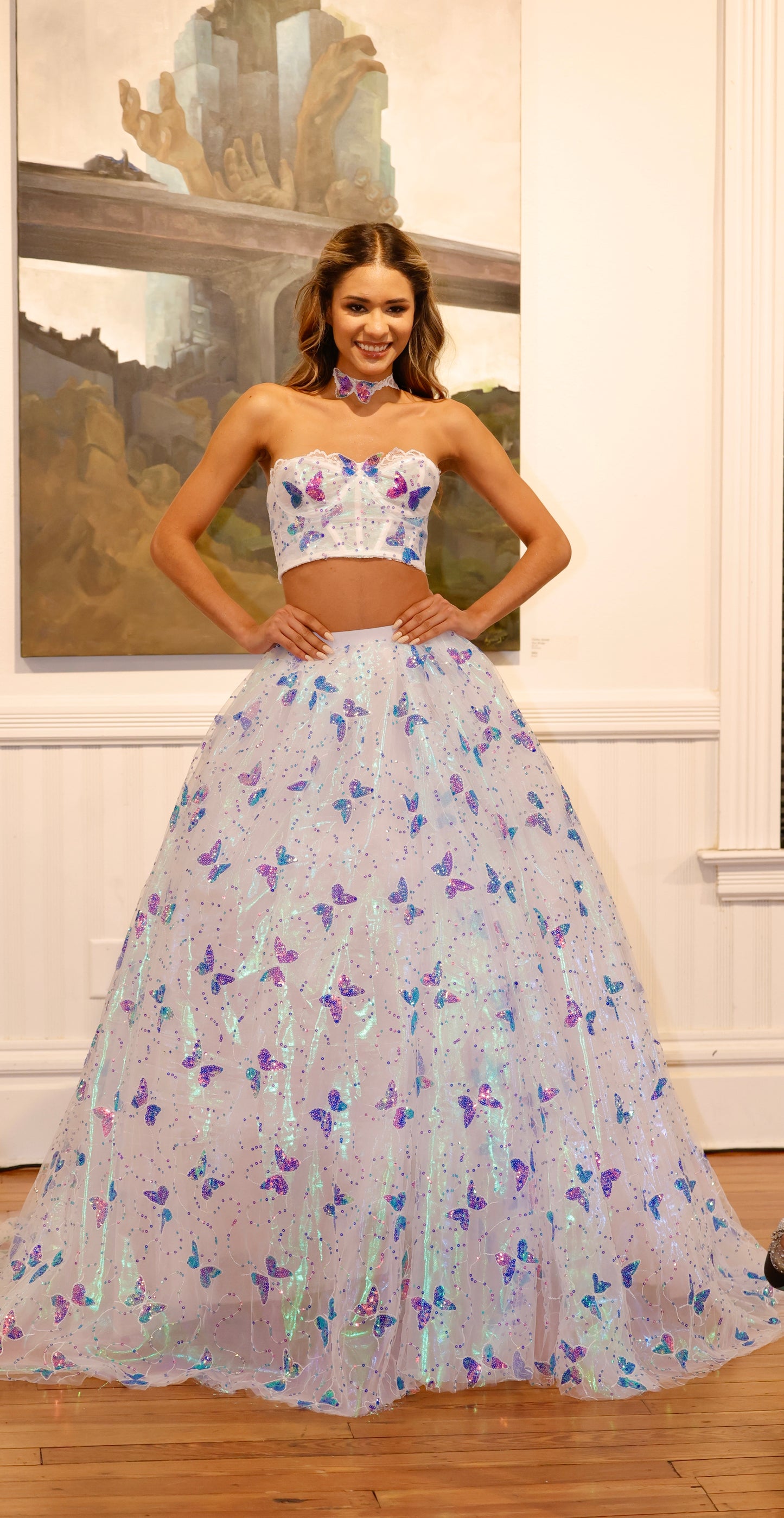 The Aurora – Iridescent Butterfly Ball Gown