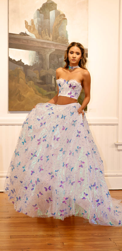 The Aurora – Iridescent Butterfly Ball Gown