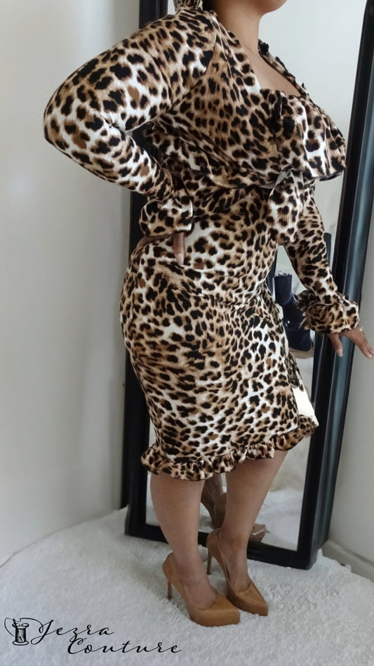 The Lena - Leopard Two-Piece Set